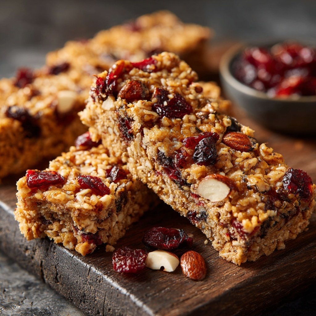 Healthy No Bake Oat Snack Bars