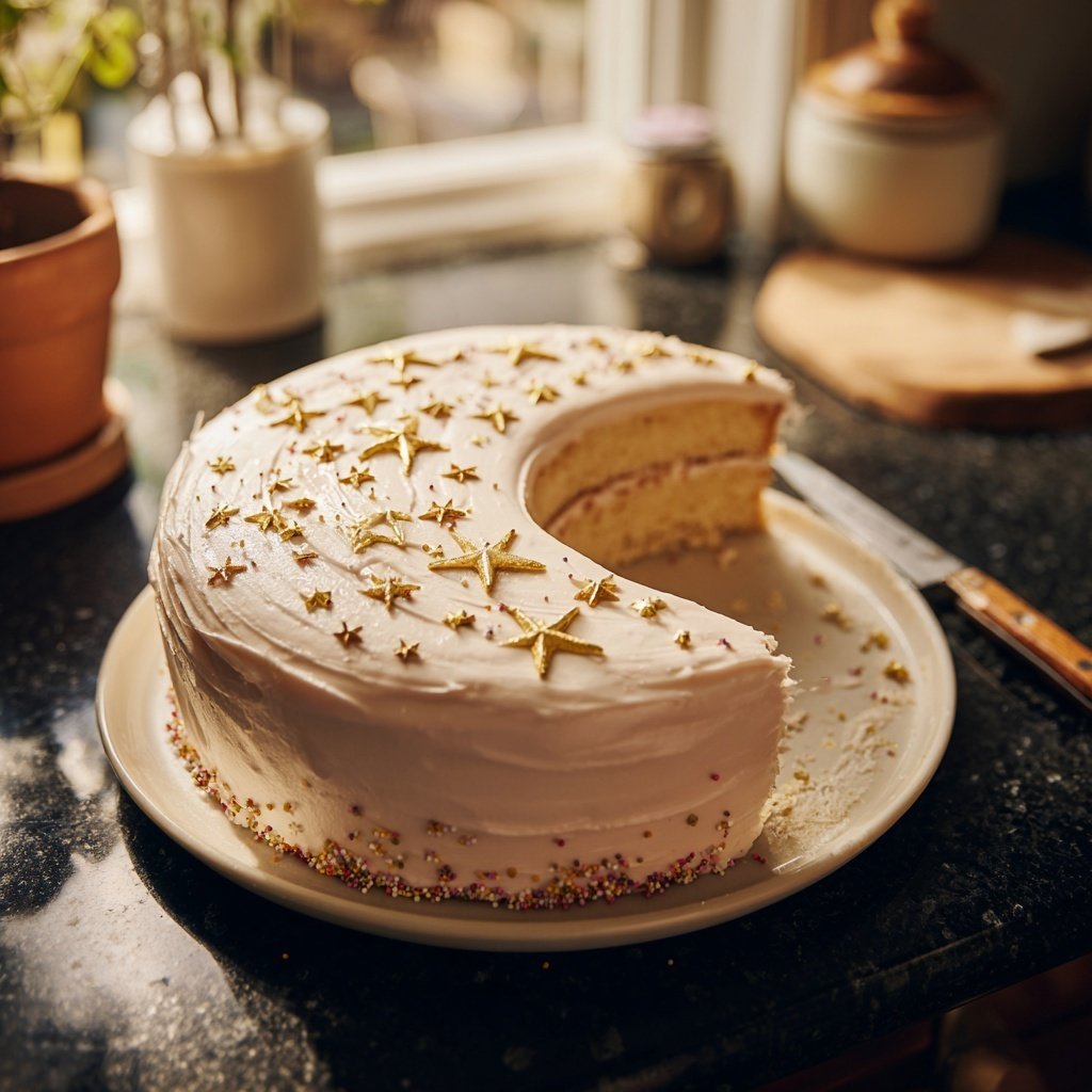 Minimal Pisces Celebration Cake