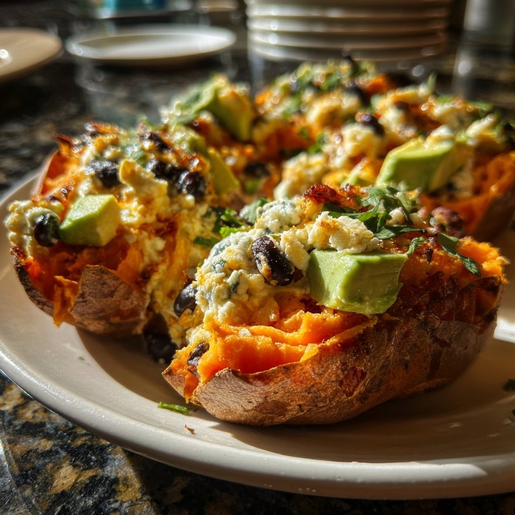 Valentine Dinner Stuffed Sweet Potatoes
