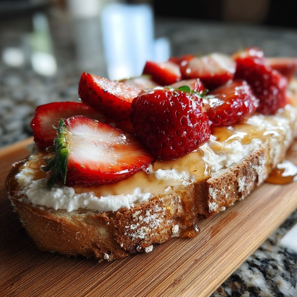 Strawberry Ricotta Toast