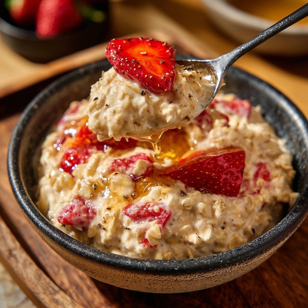 Strawberry Cheesecake Protein Oats