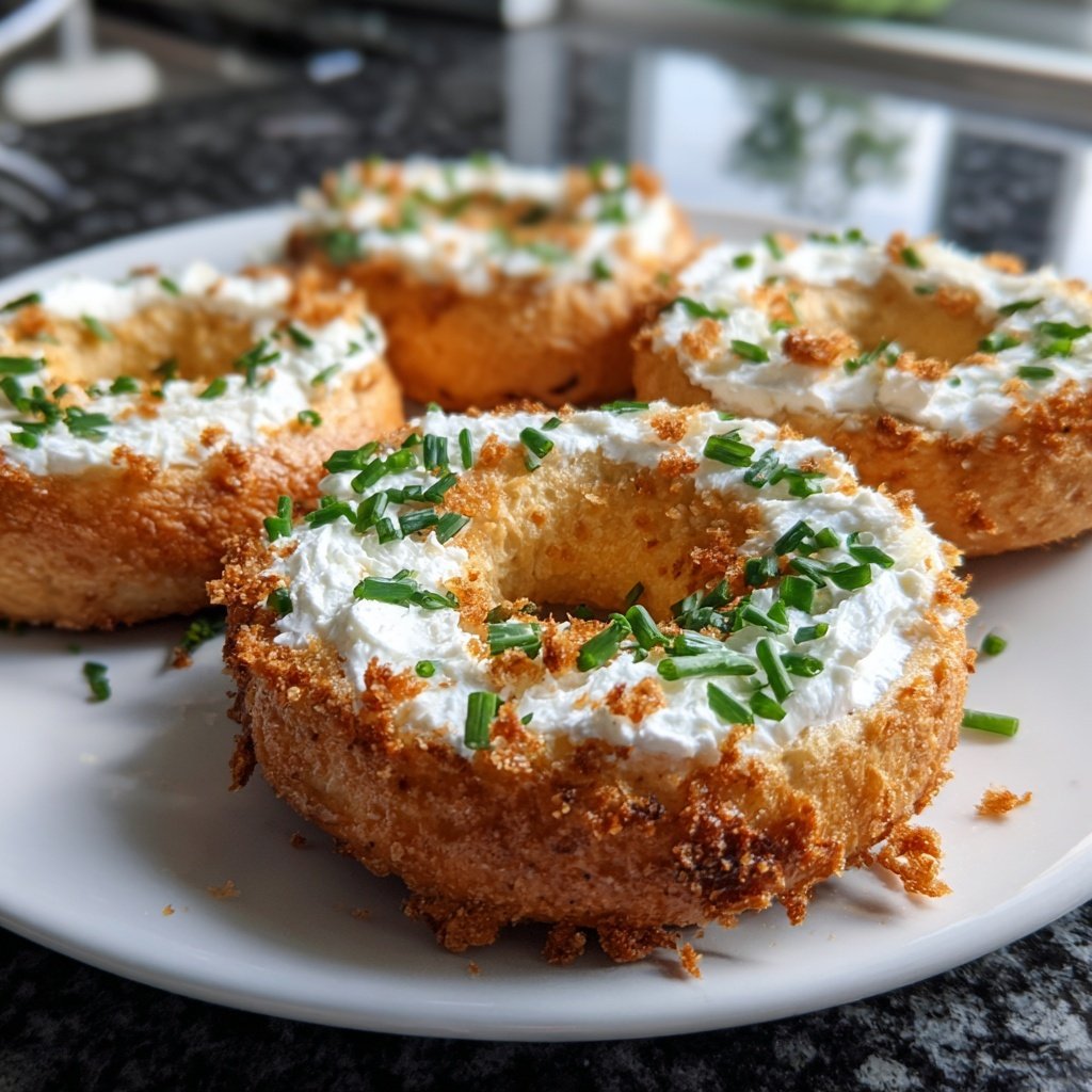 Air Fryer Bagels With Yogurt