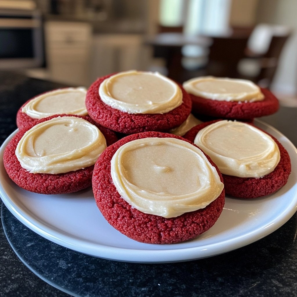 Crumbl Copycat Red Velvet Cupcake Cookies