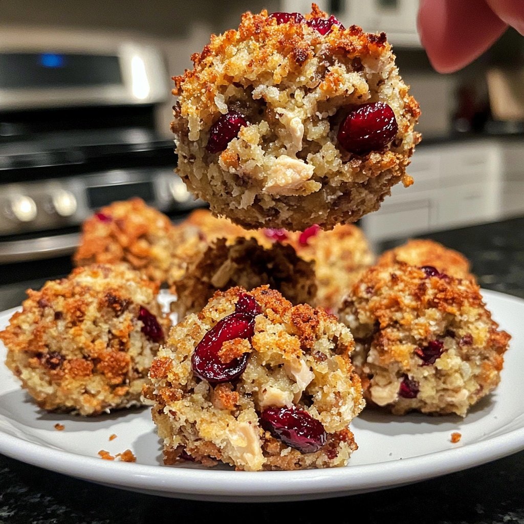 Cranberry and Turkey Stuffing Balls