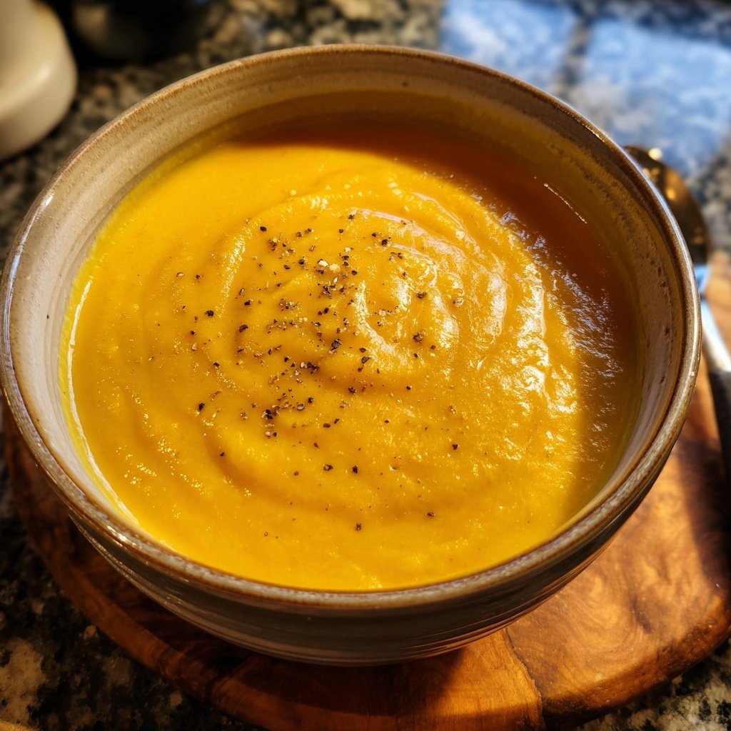 Healthy Crockpot Butternut Squash Soup